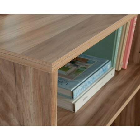 Worksense By Sauder Bergen Circle 2-Shelf Bookcase Ka , One adjustable shelf to accommodate items of various sizes 427466